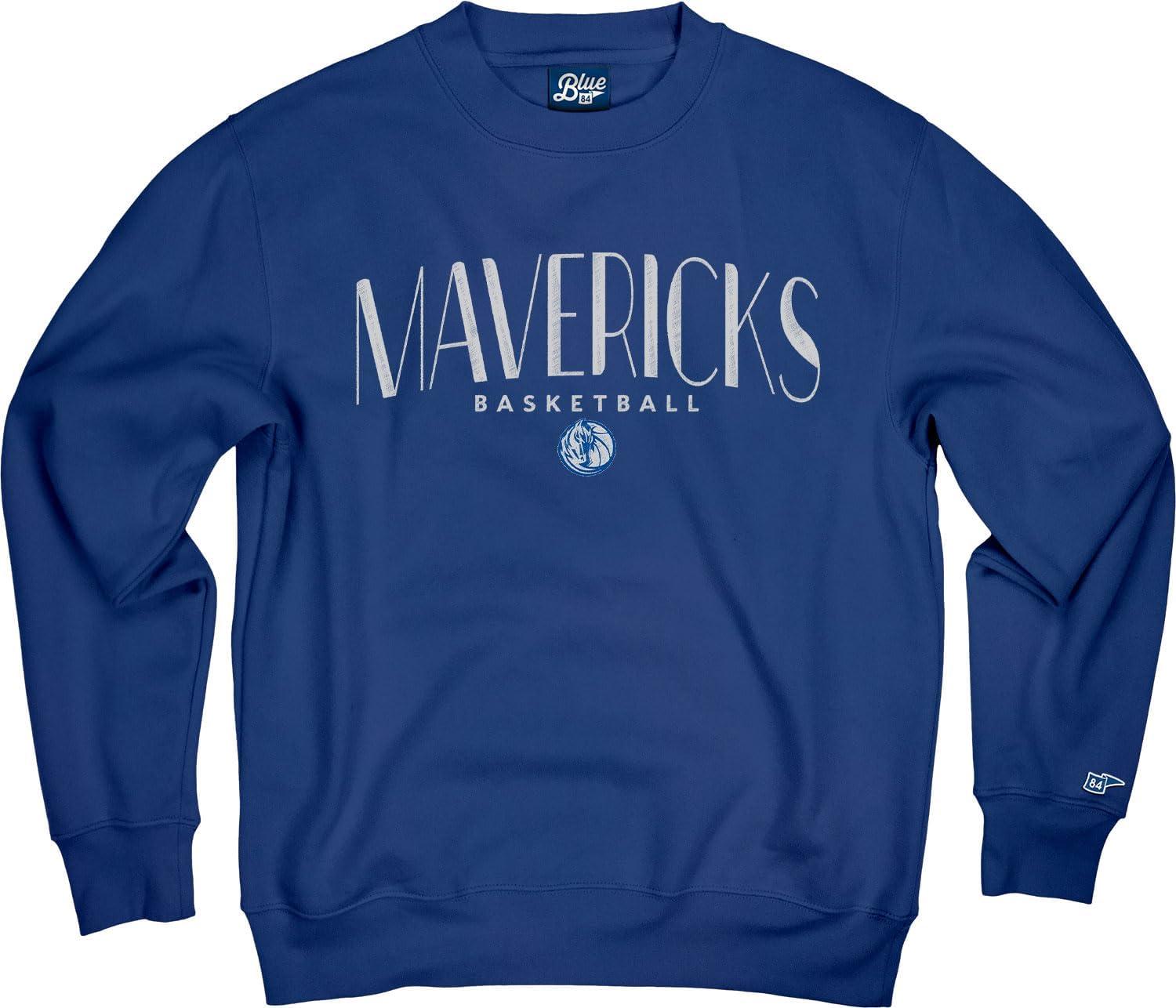 imageBlue 84 NBA Officially Licensed Crewneck Sweatshirt Embroidery Basketball ArchTeam Color