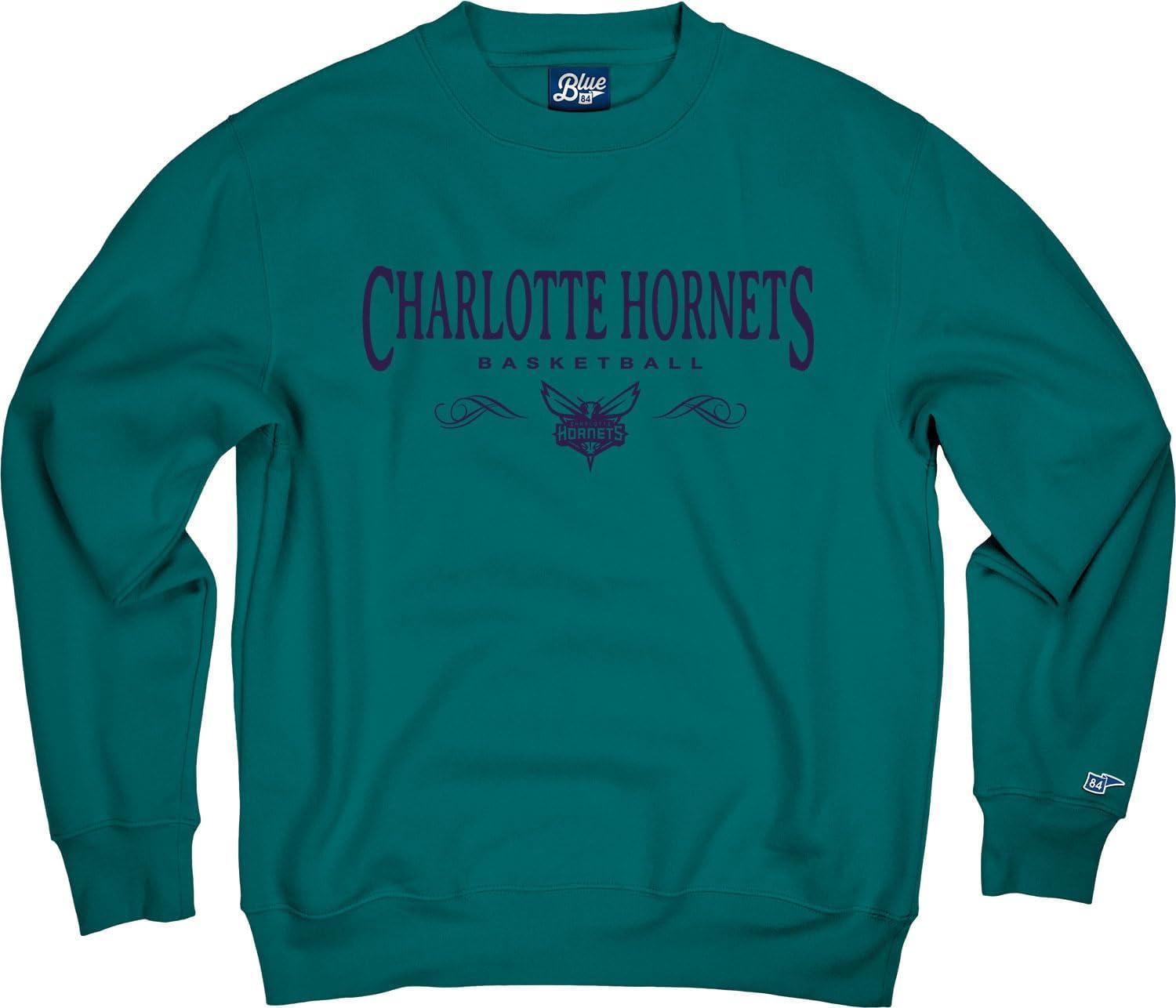 imageBlue 84 NBA Officially Licensed Crewneck Sweatshirt Embroidery BasketballTeam Color