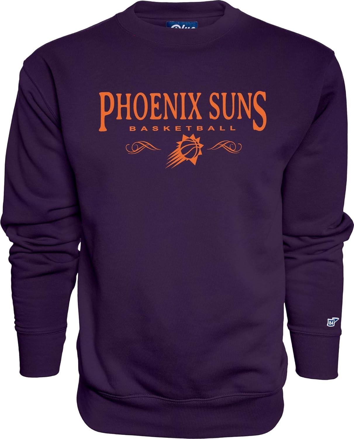 imageBlue 84 NBA Officially Licensed Crewneck Sweatshirt Embroidery BasketballTeam Color