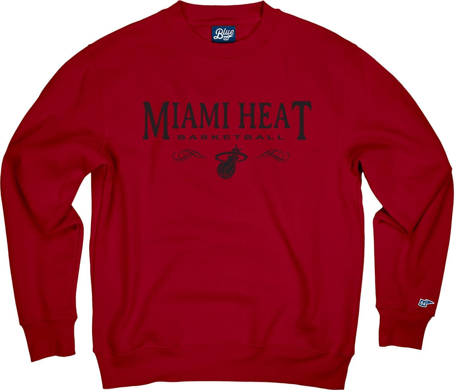imageBlue 84 NBA Officially Licensed Crewneck Sweatshirt Embroidery BasketballTeam Color