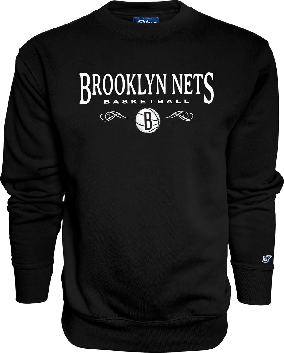 imageBlue 84 NBA Officially Licensed Crewneck Sweatshirt Embroidery BasketballTeam Color