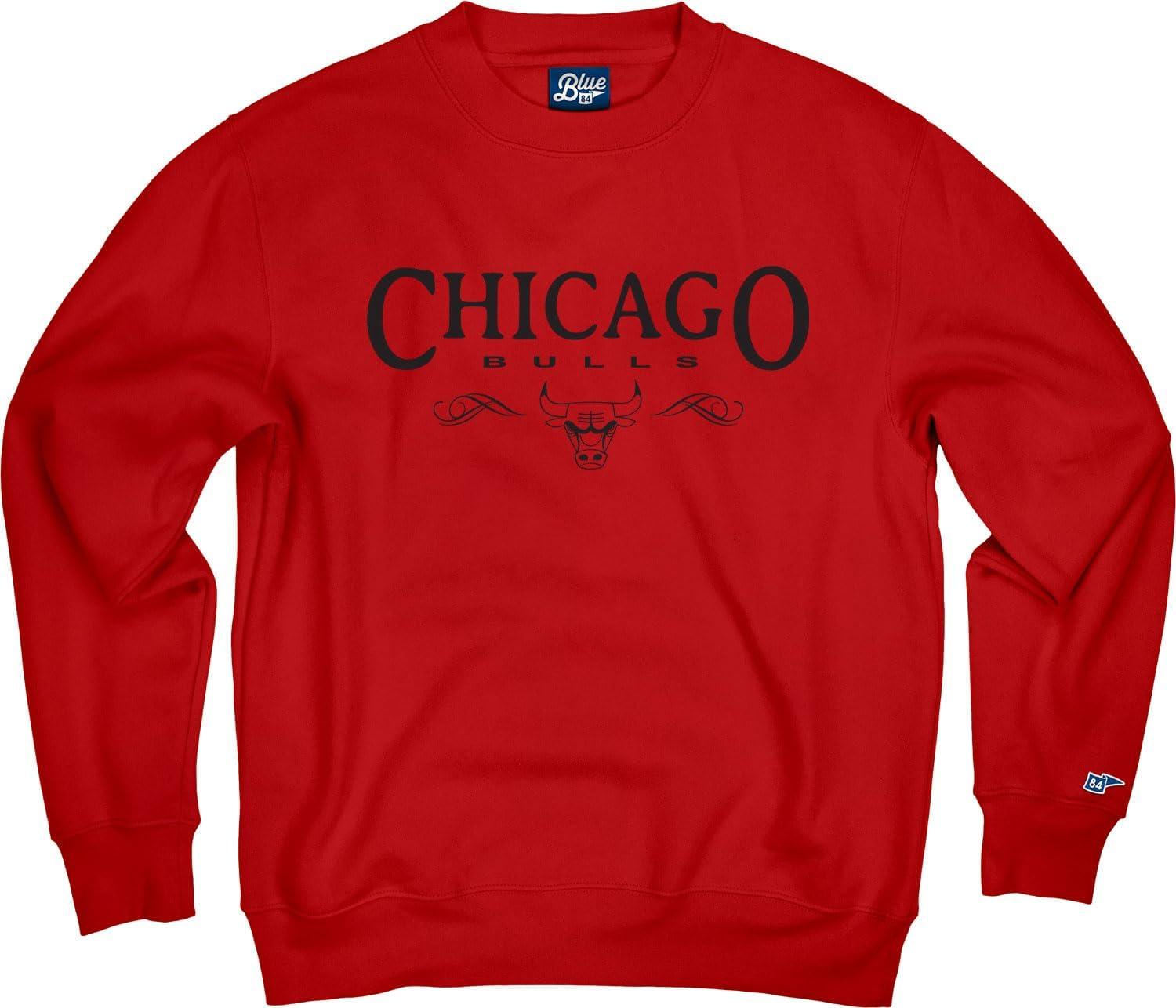 imageBlue 84 NBA Officially Licensed Crewneck Sweatshirt Embroidery BasketballTeam Color