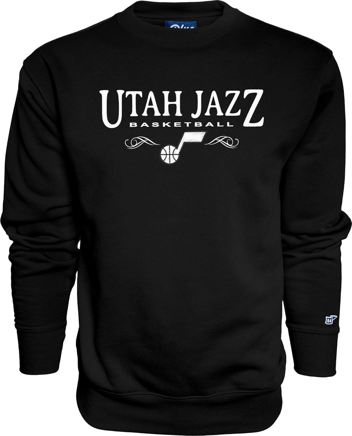 imageBlue 84 NBA Officially Licensed Crewneck Sweatshirt Embroidery BasketballTeam Color