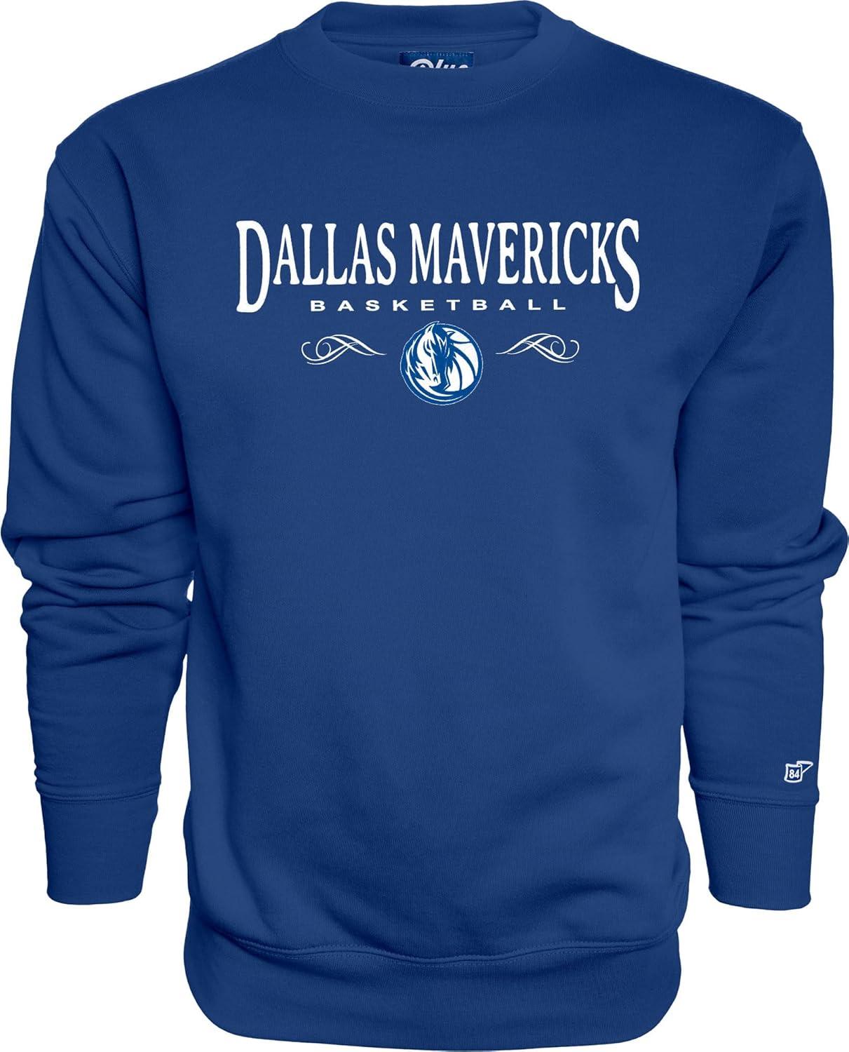 imageBlue 84 NBA Officially Licensed Crewneck Sweatshirt Embroidery BasketballTeam Color
