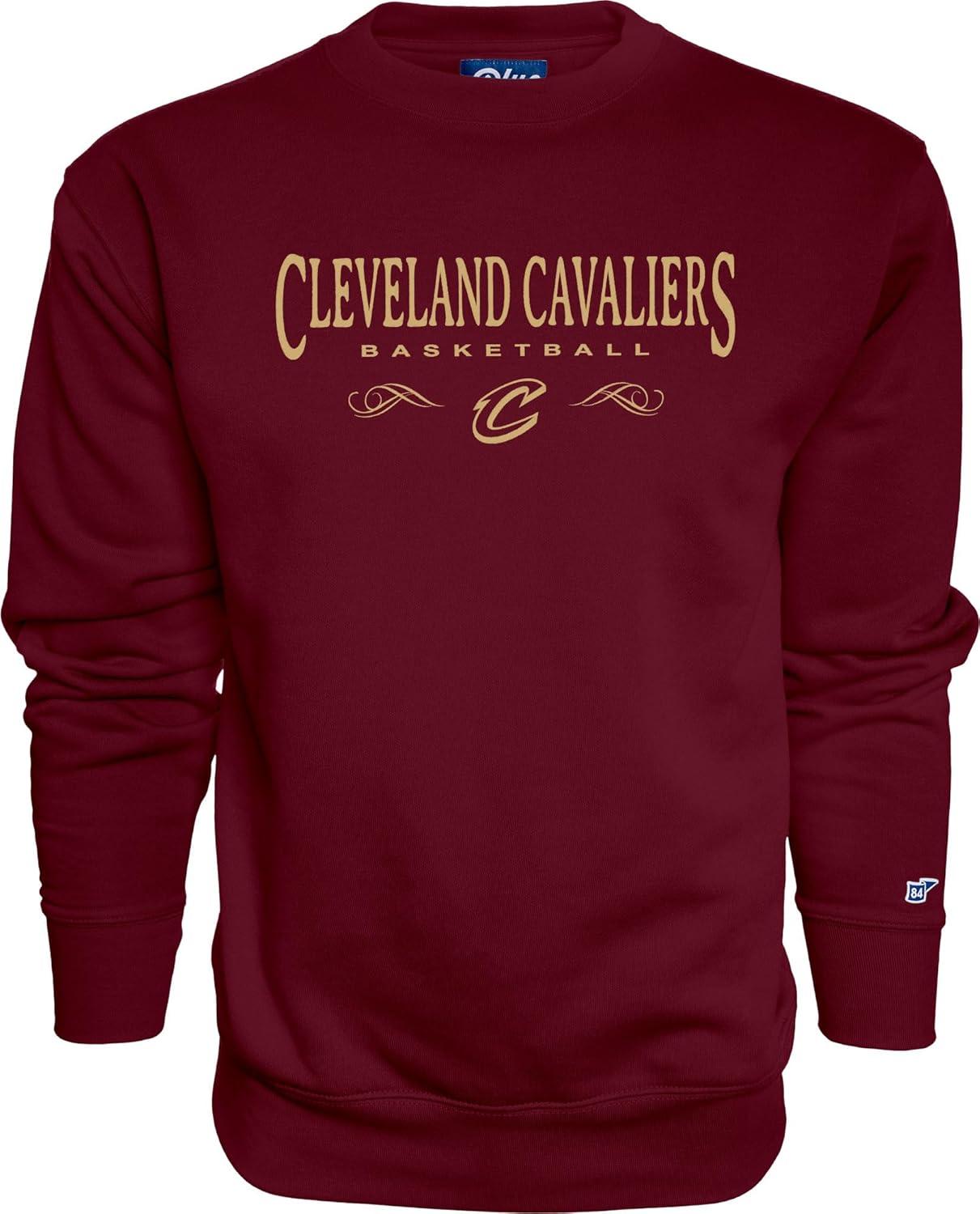 imageBlue 84 NBA Officially Licensed Crewneck Sweatshirt Embroidery BasketballTeam Color