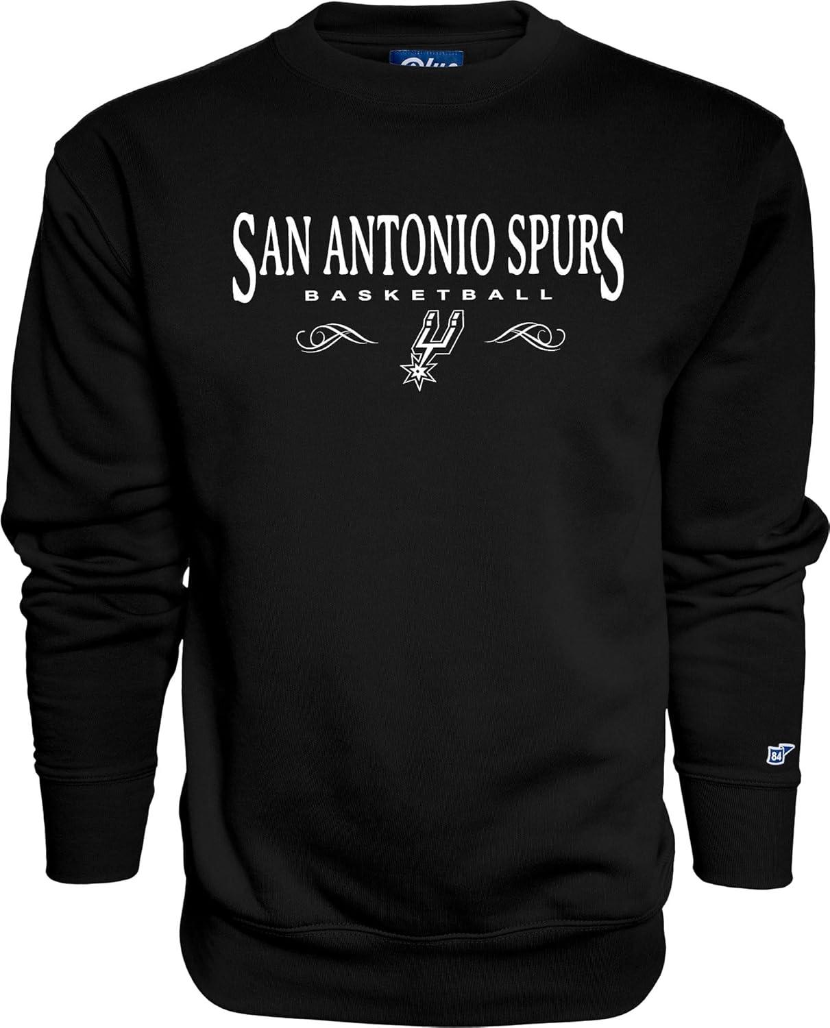 imageBlue 84 NBA Officially Licensed Crewneck Sweatshirt Embroidery BasketballTeam Color