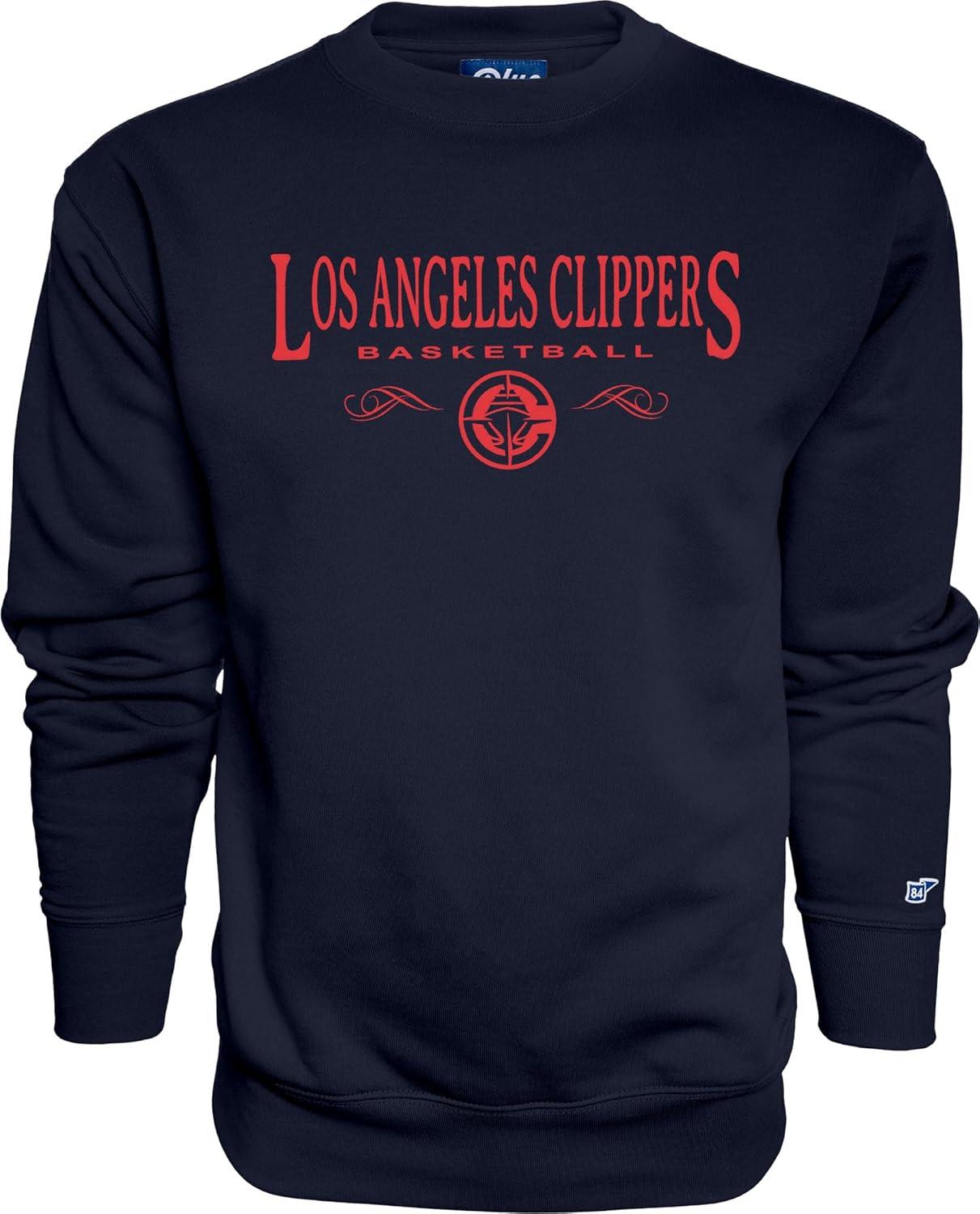 imageBlue 84 NBA Officially Licensed Crewneck Sweatshirt Embroidery BasketballTeam Color