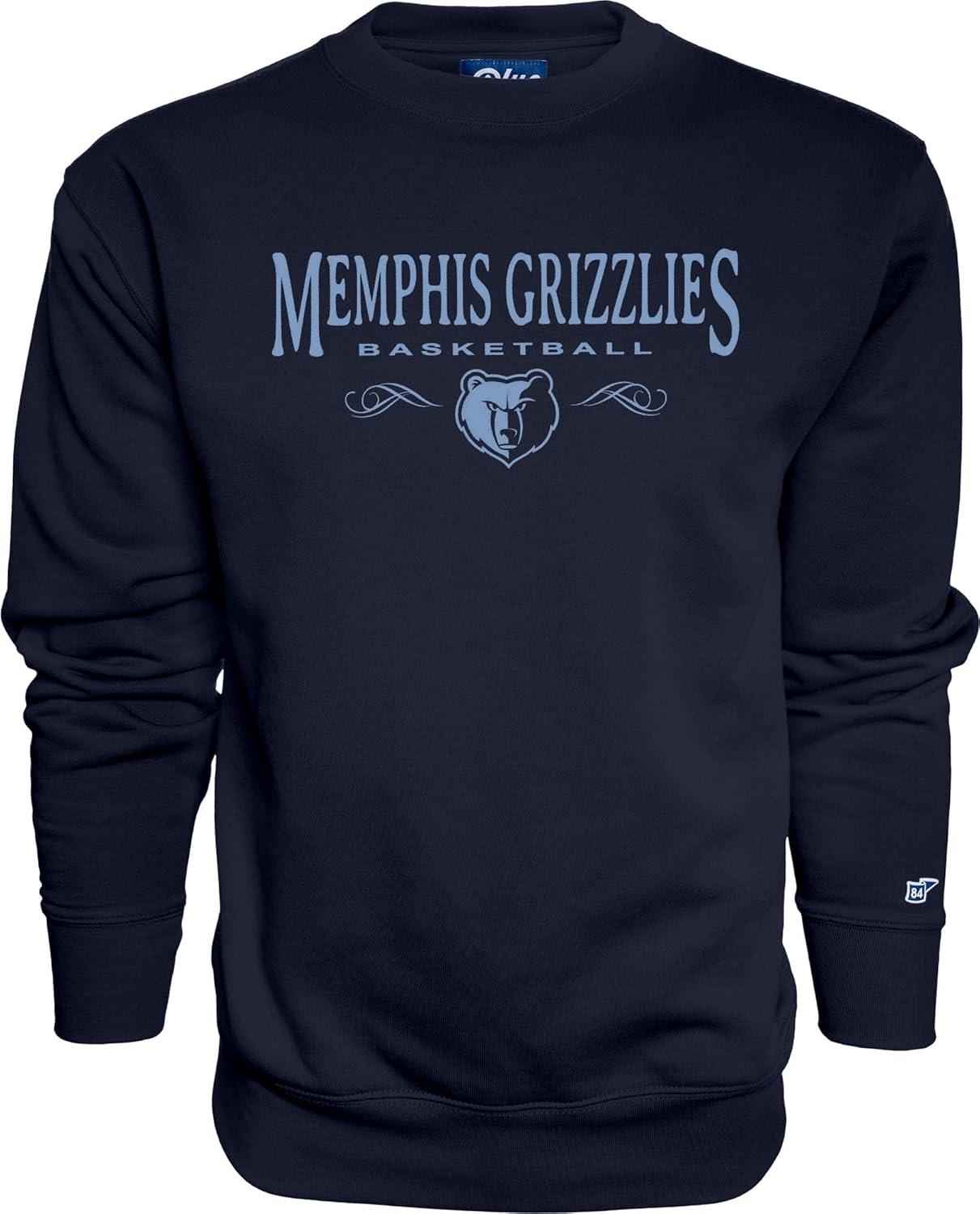 imageBlue 84 NBA Officially Licensed Crewneck Sweatshirt Embroidery BasketballTeam Color