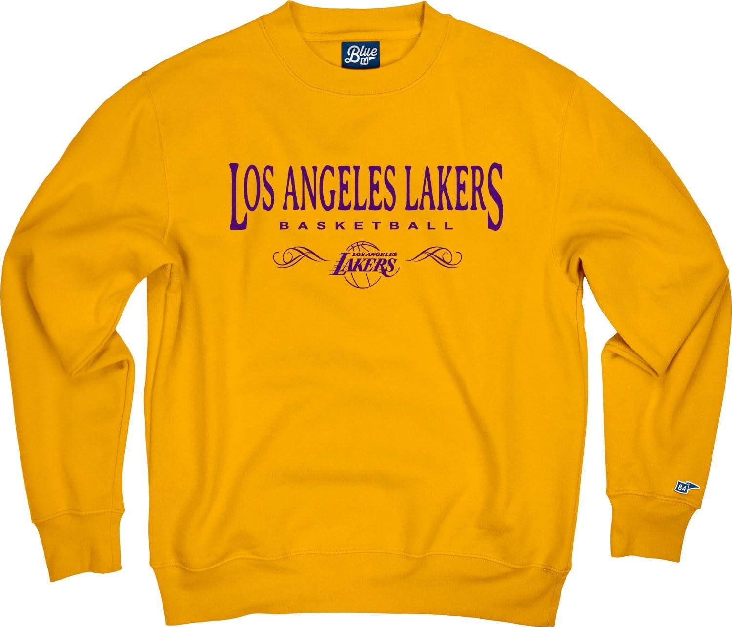 imageBlue 84 NBA Officially Licensed Crewneck Sweatshirt Embroidery BasketballTeam Color