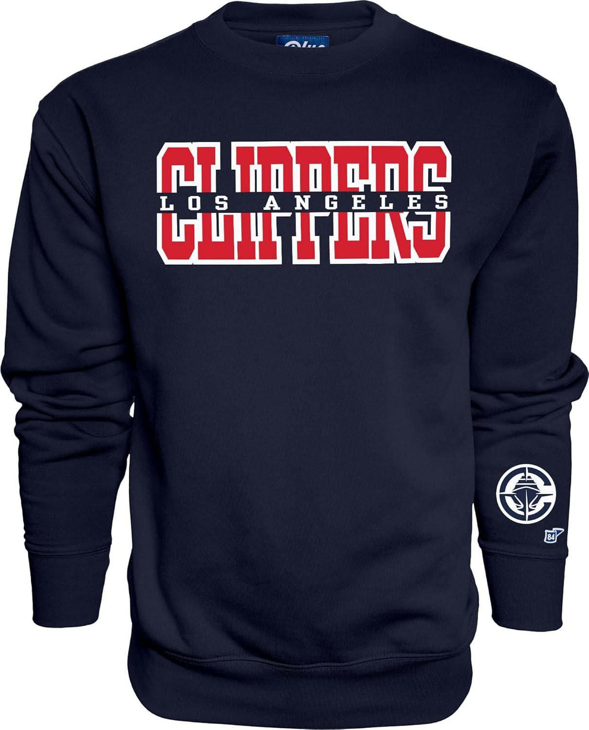 imageBlue 84 NBA unisexadult Nba Officially Licensed Crewneck Sweatshirt Sleeve LogoTeam Color