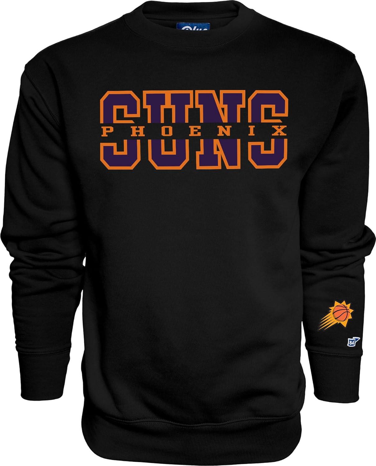 imageBlue 84 NBA unisexadult Nba Officially Licensed Crewneck Sweatshirt Sleeve LogoTeam Color