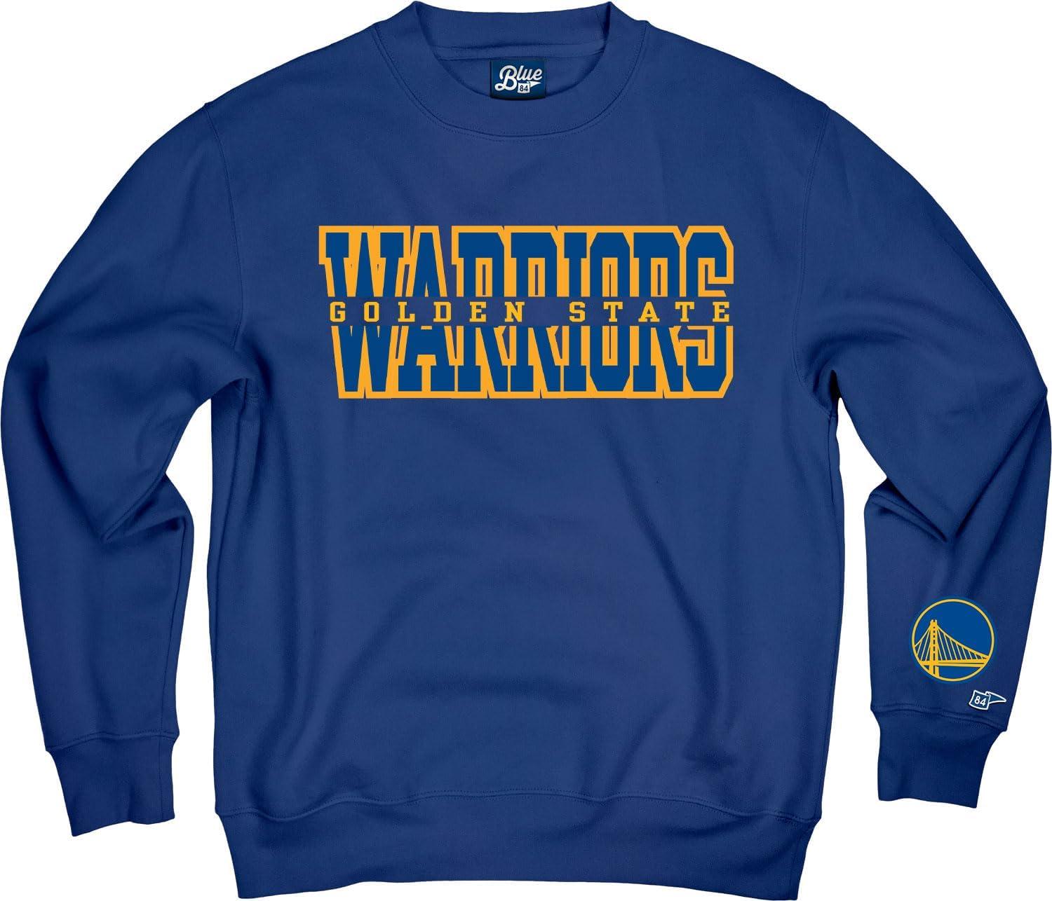 imageBlue 84 NBA unisexadult Nba Officially Licensed Crewneck Sweatshirt Sleeve LogoTeam Color