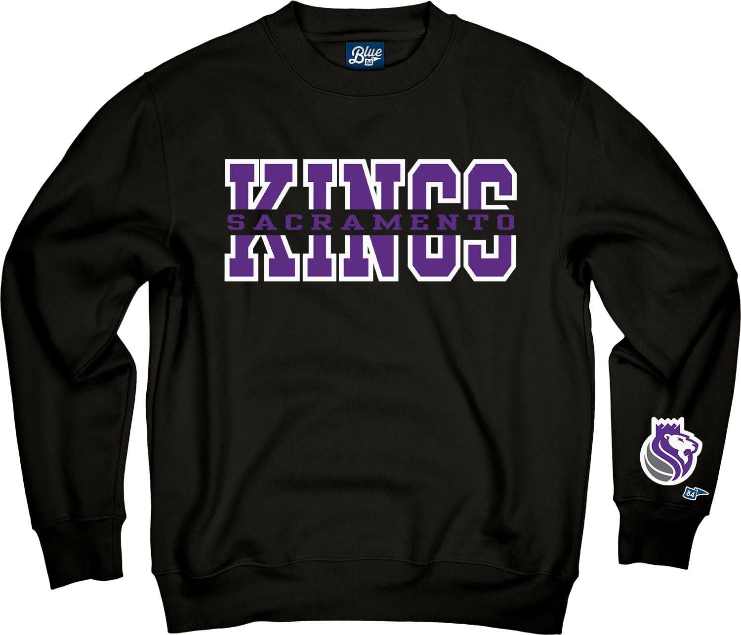 imageBlue 84 NBA unisexadult Nba Officially Licensed Crewneck Sweatshirt Sleeve LogoTeam Color