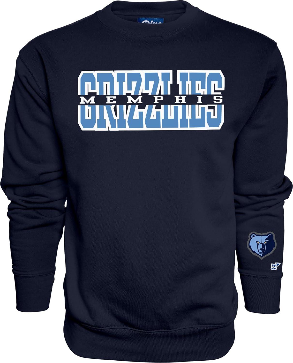 imageBlue 84 NBA unisexadult Nba Officially Licensed Crewneck Sweatshirt Sleeve LogoTeam Color