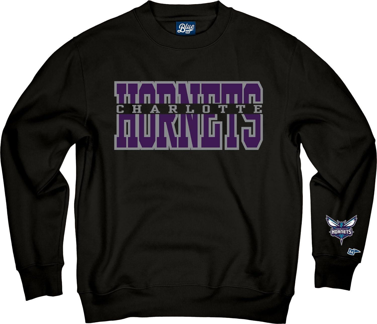 imageBlue 84 NBA unisexadult Nba Officially Licensed Crewneck Sweatshirt Sleeve LogoTeam Color