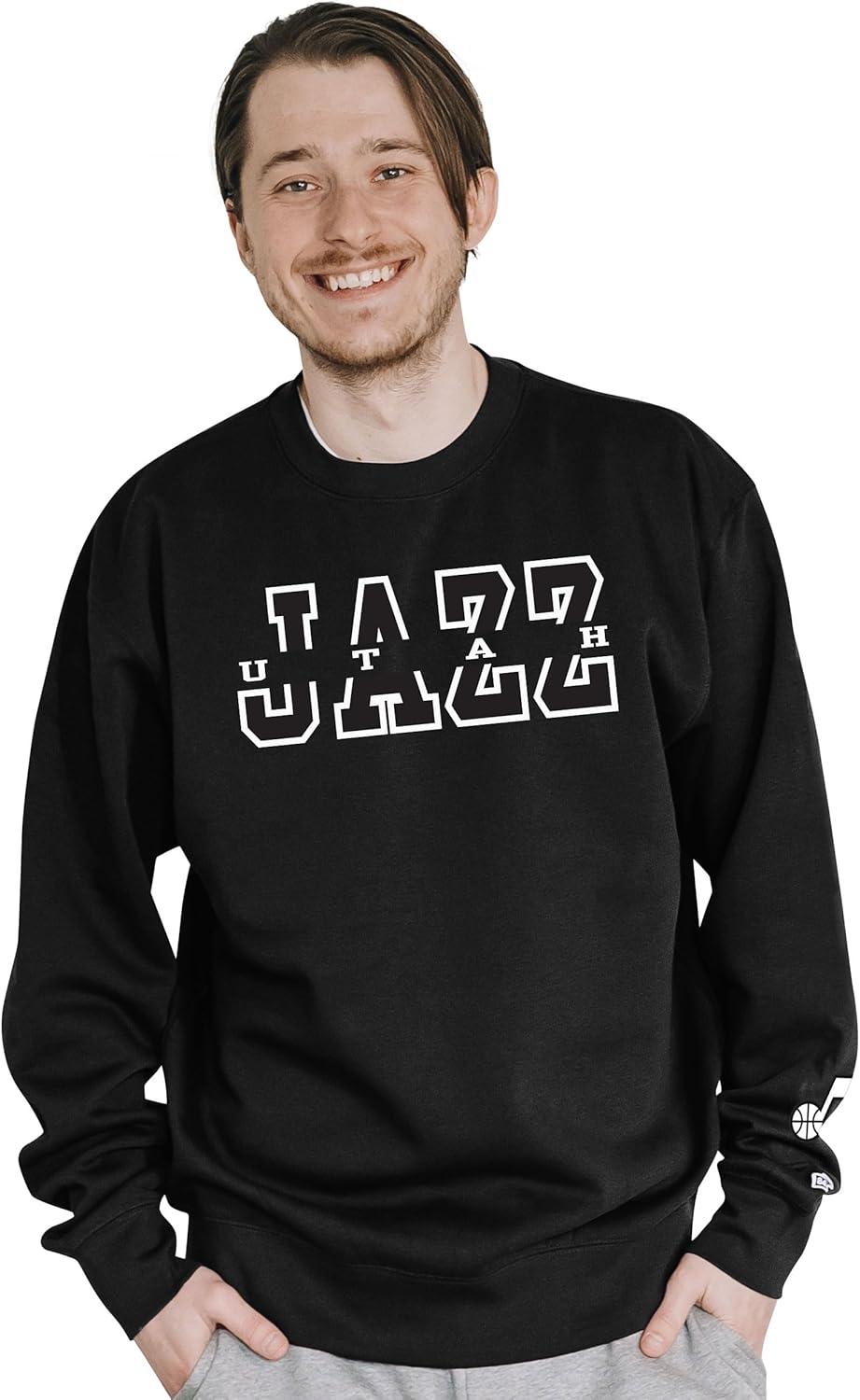 imageBlue 84 NBA unisexadult Nba Officially Licensed Crewneck Sweatshirt Sleeve LogoTeam Color