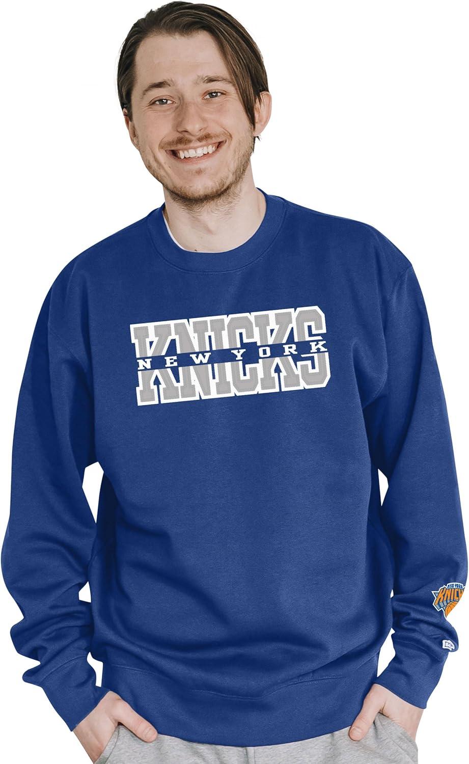 imageBlue 84 NBA unisexadult Nba Officially Licensed Crewneck Sweatshirt Sleeve LogoTeam Color