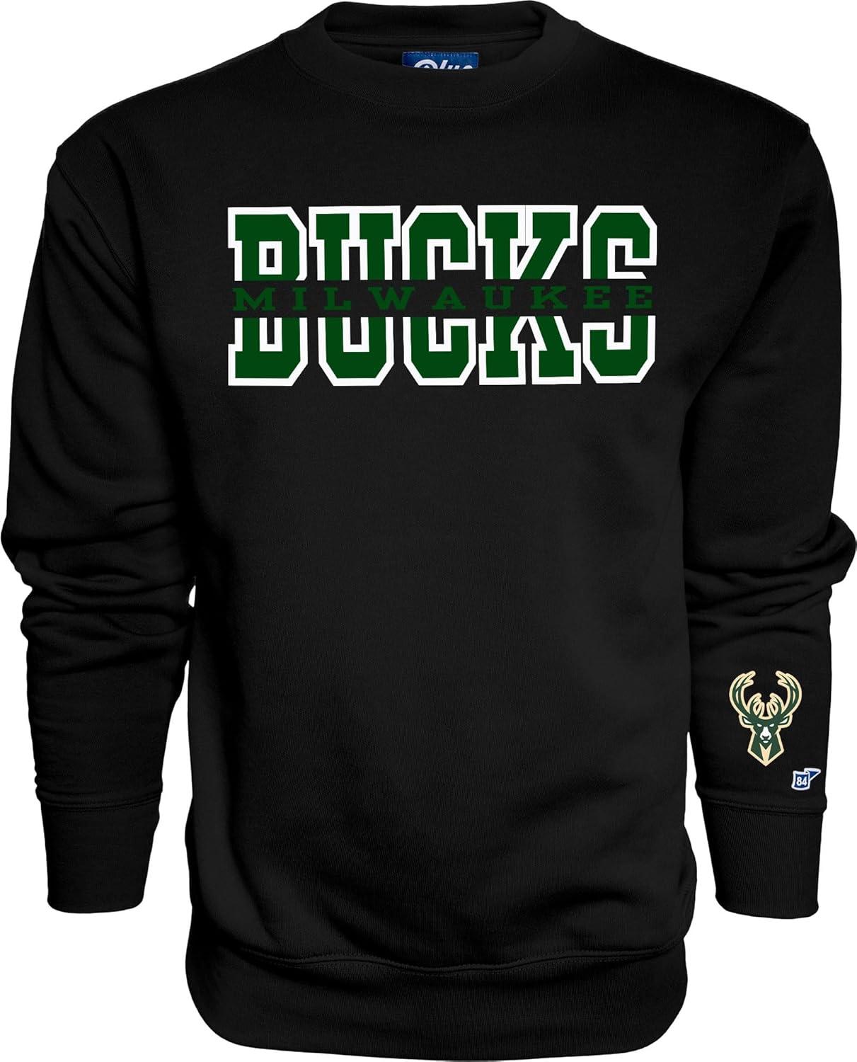 imageBlue 84 NBA unisexadult Nba Officially Licensed Crewneck Sweatshirt Sleeve LogoTeam Color