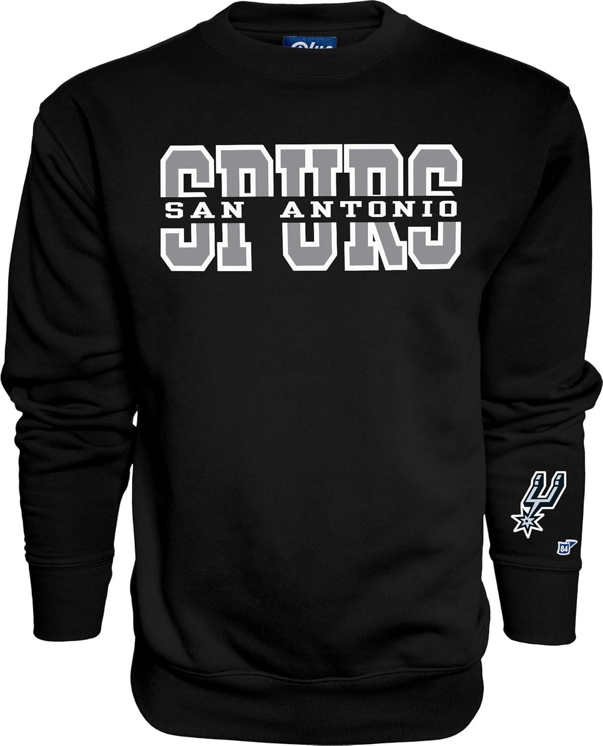 imageBlue 84 NBA unisexadult Nba Officially Licensed Crewneck Sweatshirt Sleeve LogoTeam Color