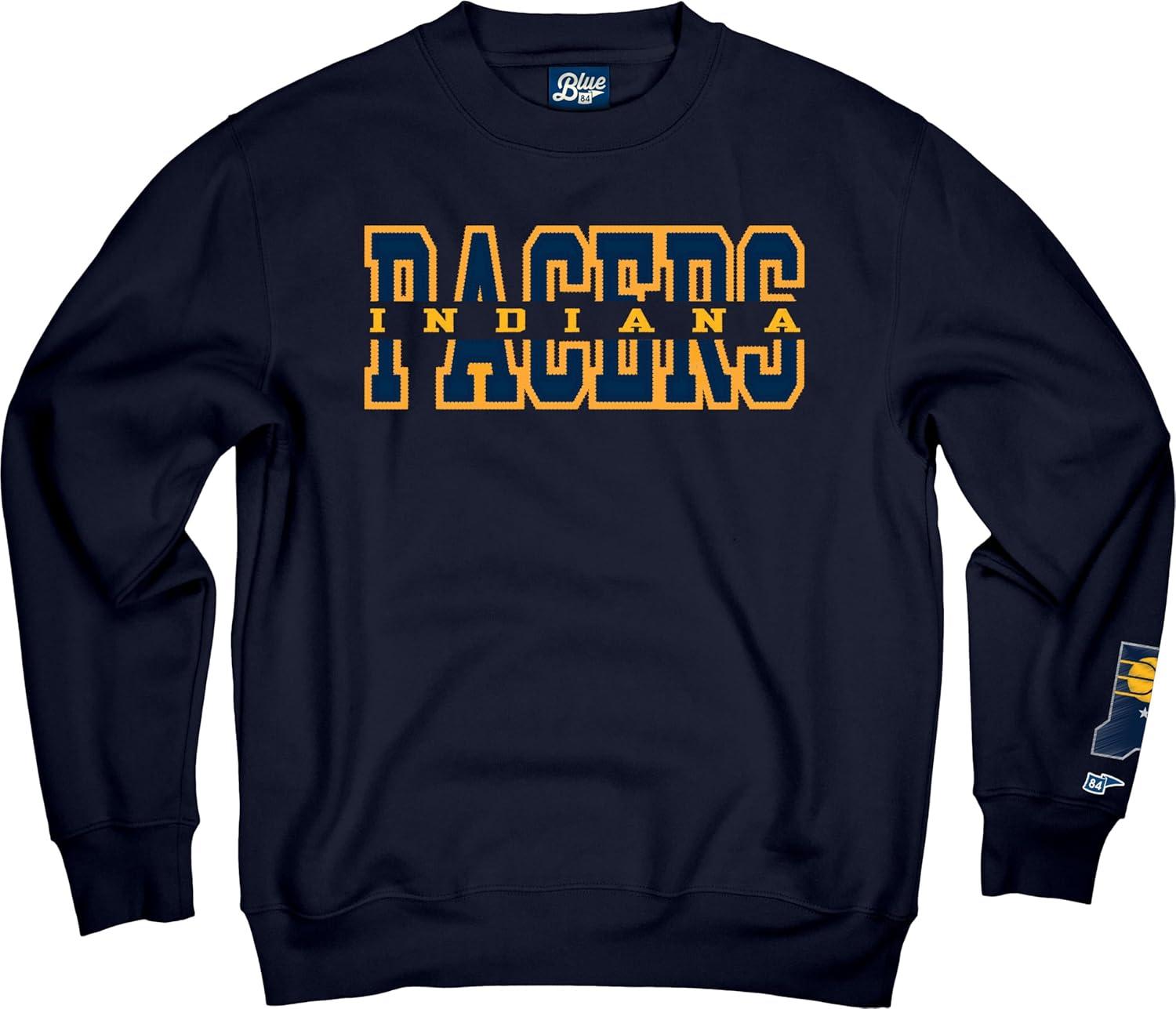 imageBlue 84 NBA unisexadult Nba Officially Licensed Crewneck Sweatshirt Sleeve LogoTeam Color