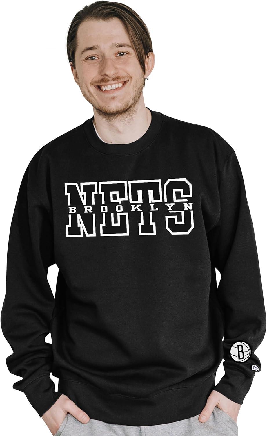 imageBlue 84 NBA unisexadult Nba Officially Licensed Crewneck Sweatshirt Sleeve LogoTeam Color