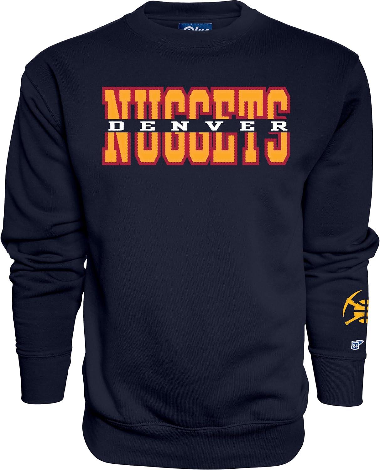 imageBlue 84 NBA unisexadult Nba Officially Licensed Crewneck Sweatshirt Sleeve LogoTeam Color