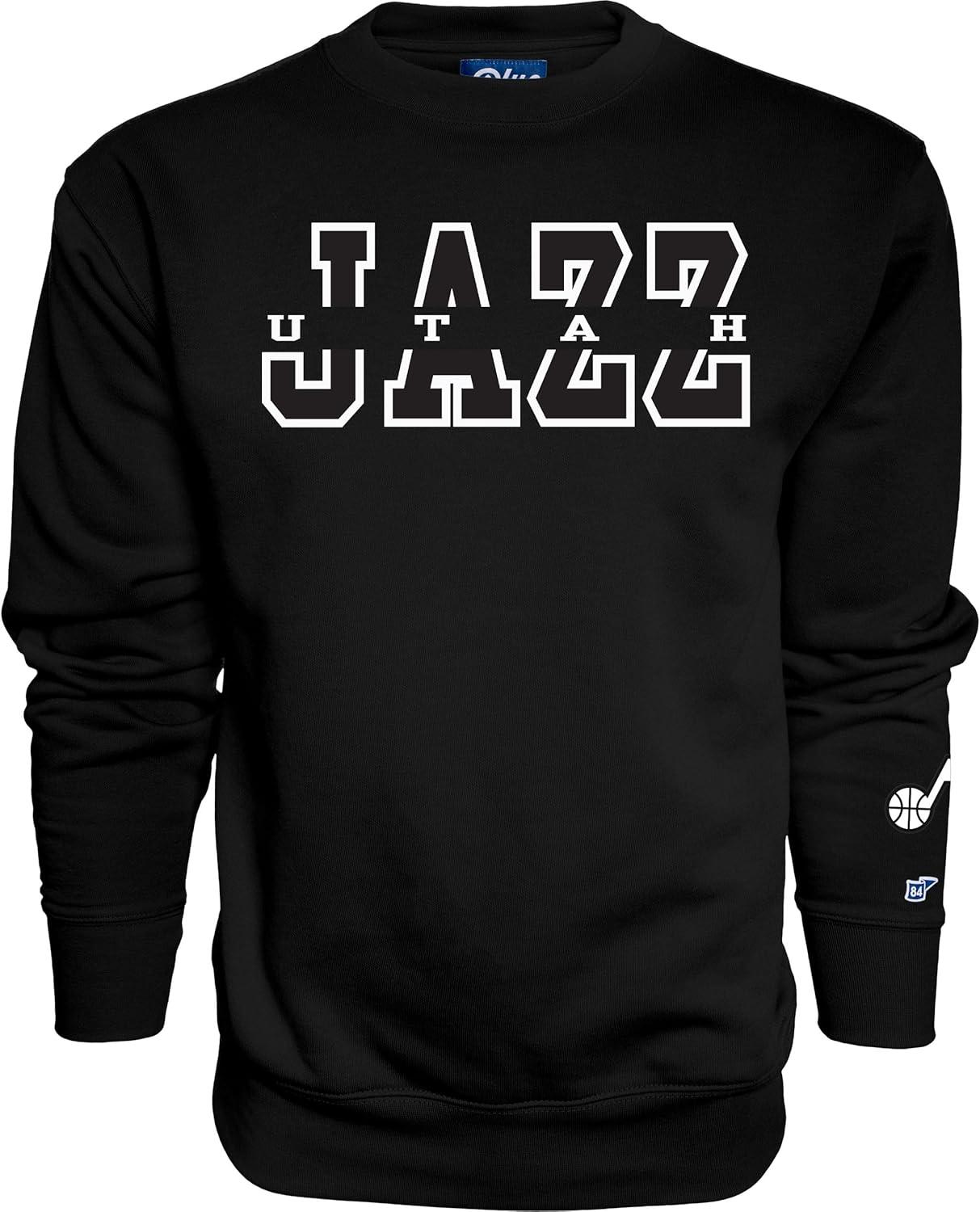 imageBlue 84 NBA unisexadult Nba Officially Licensed Crewneck Sweatshirt Sleeve LogoTeam Color