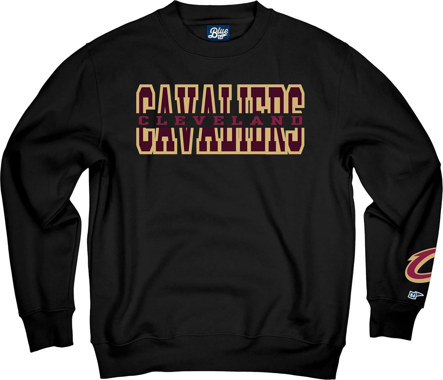 imageBlue 84 NBA unisexadult Nba Officially Licensed Crewneck Sweatshirt Sleeve LogoTeam Color