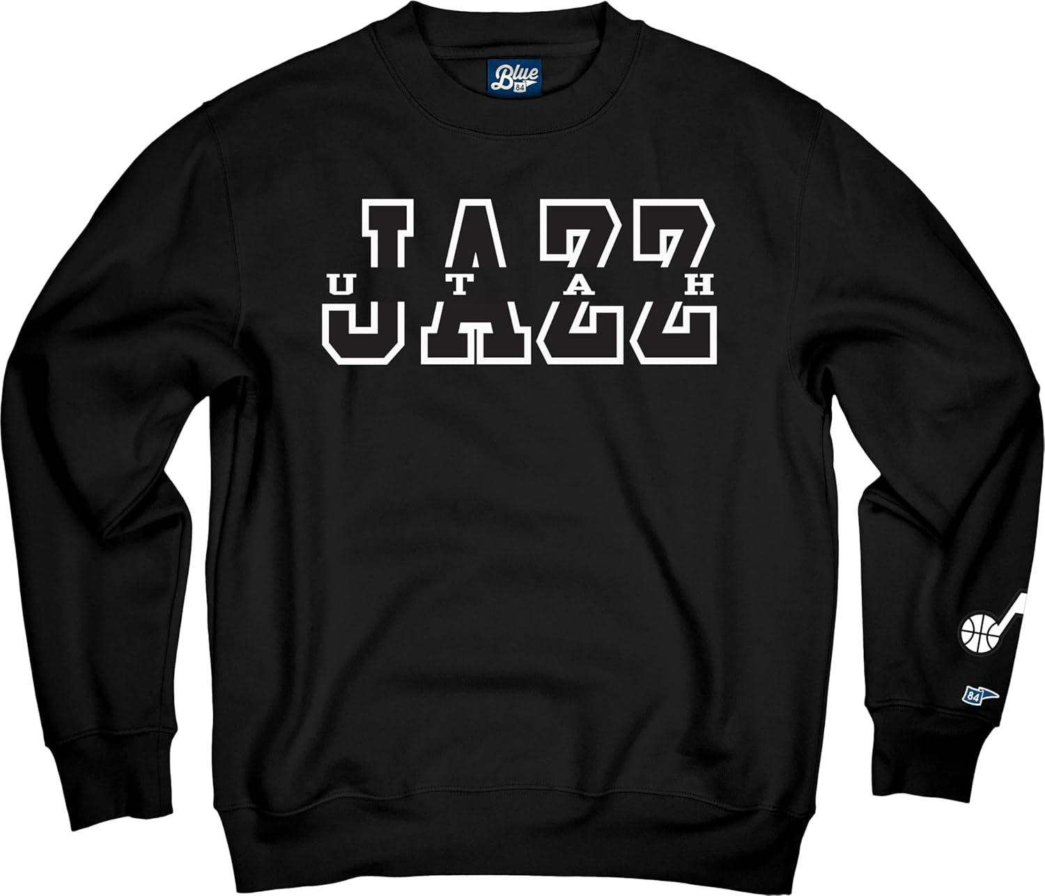 imageBlue 84 NBA unisexadult Nba Officially Licensed Crewneck Sweatshirt Sleeve LogoTeam Color