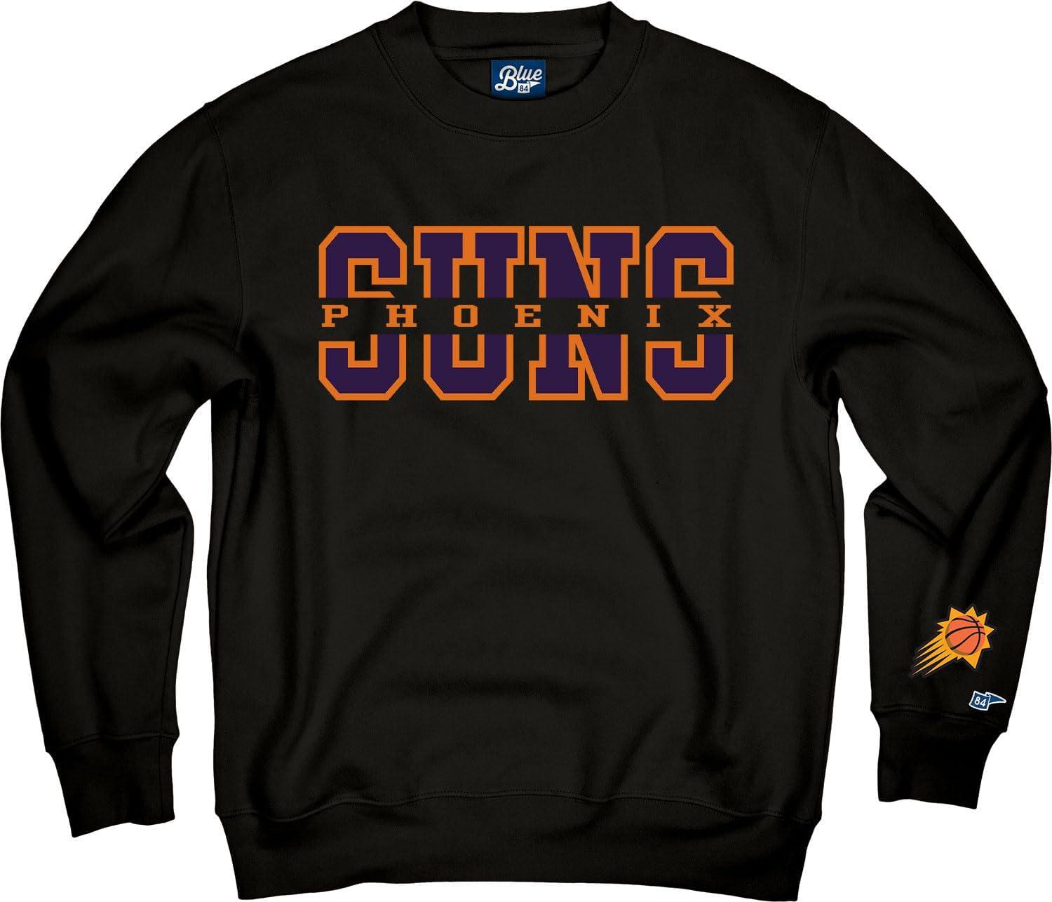 imageBlue 84 NBA unisexadult Nba Officially Licensed Crewneck Sweatshirt Sleeve LogoTeam Color