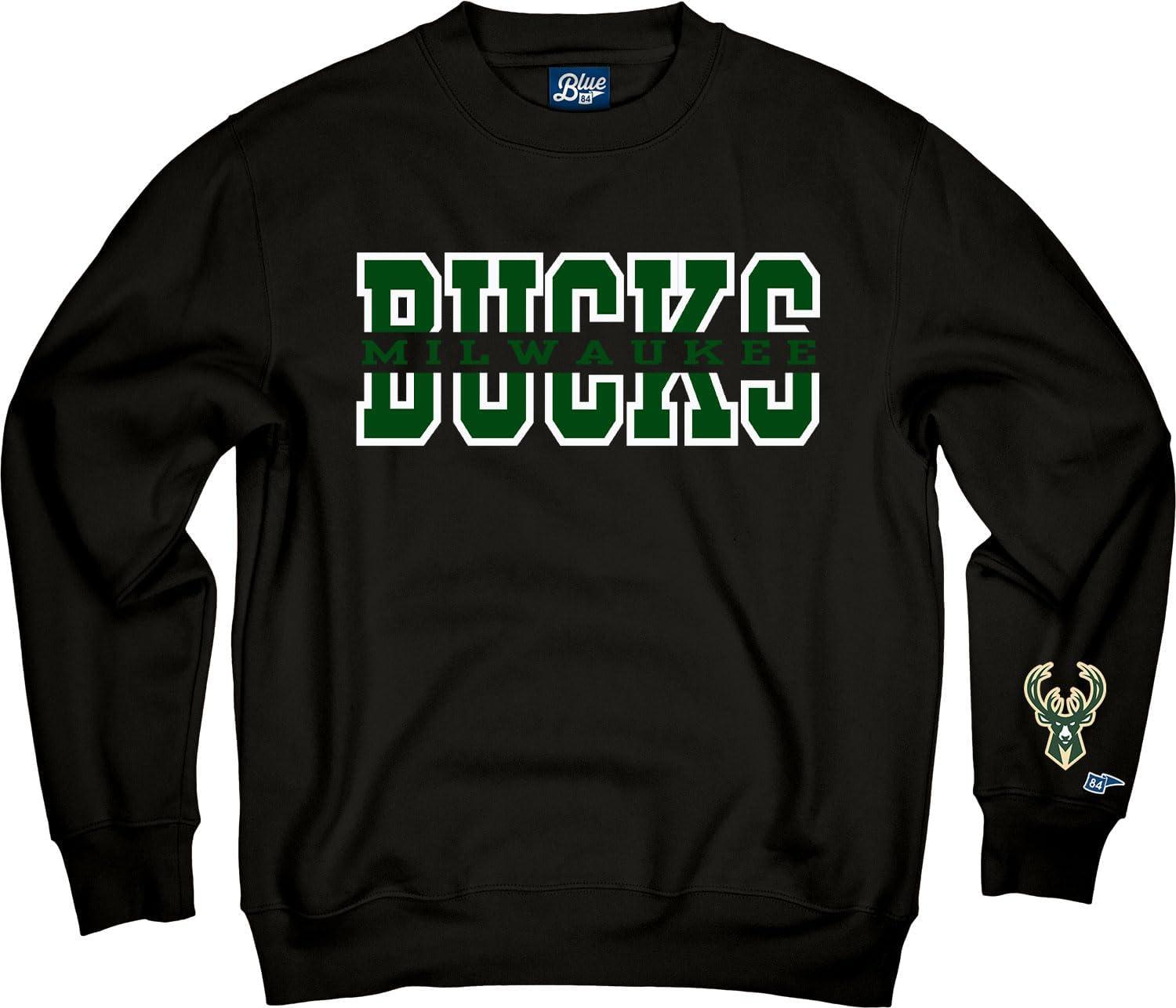 imageBlue 84 NBA unisexadult Nba Officially Licensed Crewneck Sweatshirt Sleeve LogoTeam Color