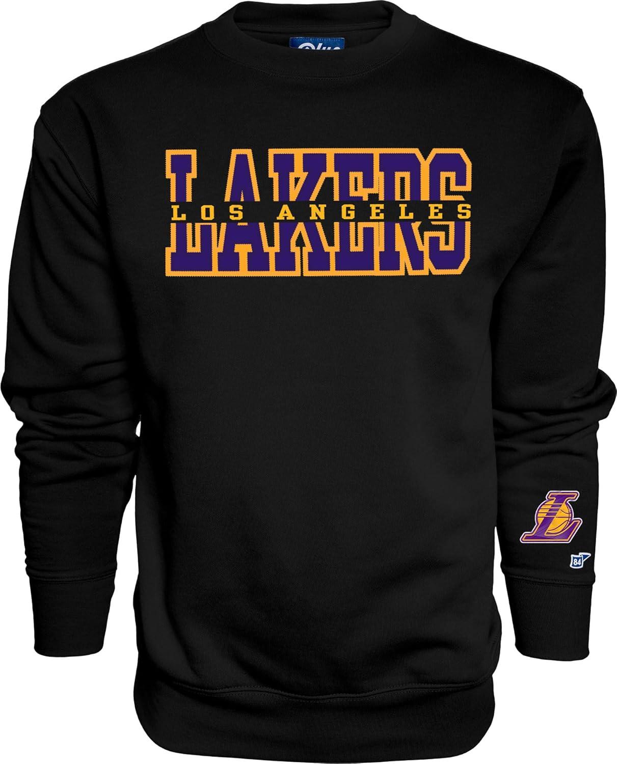 imageBlue 84 NBA unisexadult Nba Officially Licensed Crewneck Sweatshirt Sleeve LogoTeam Color