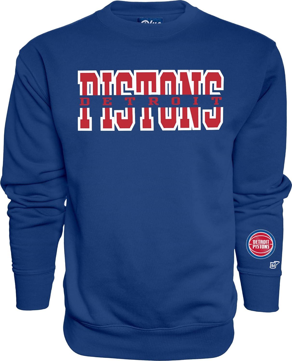 imageBlue 84 NBA unisexadult Nba Officially Licensed Crewneck Sweatshirt Sleeve LogoTeam Color