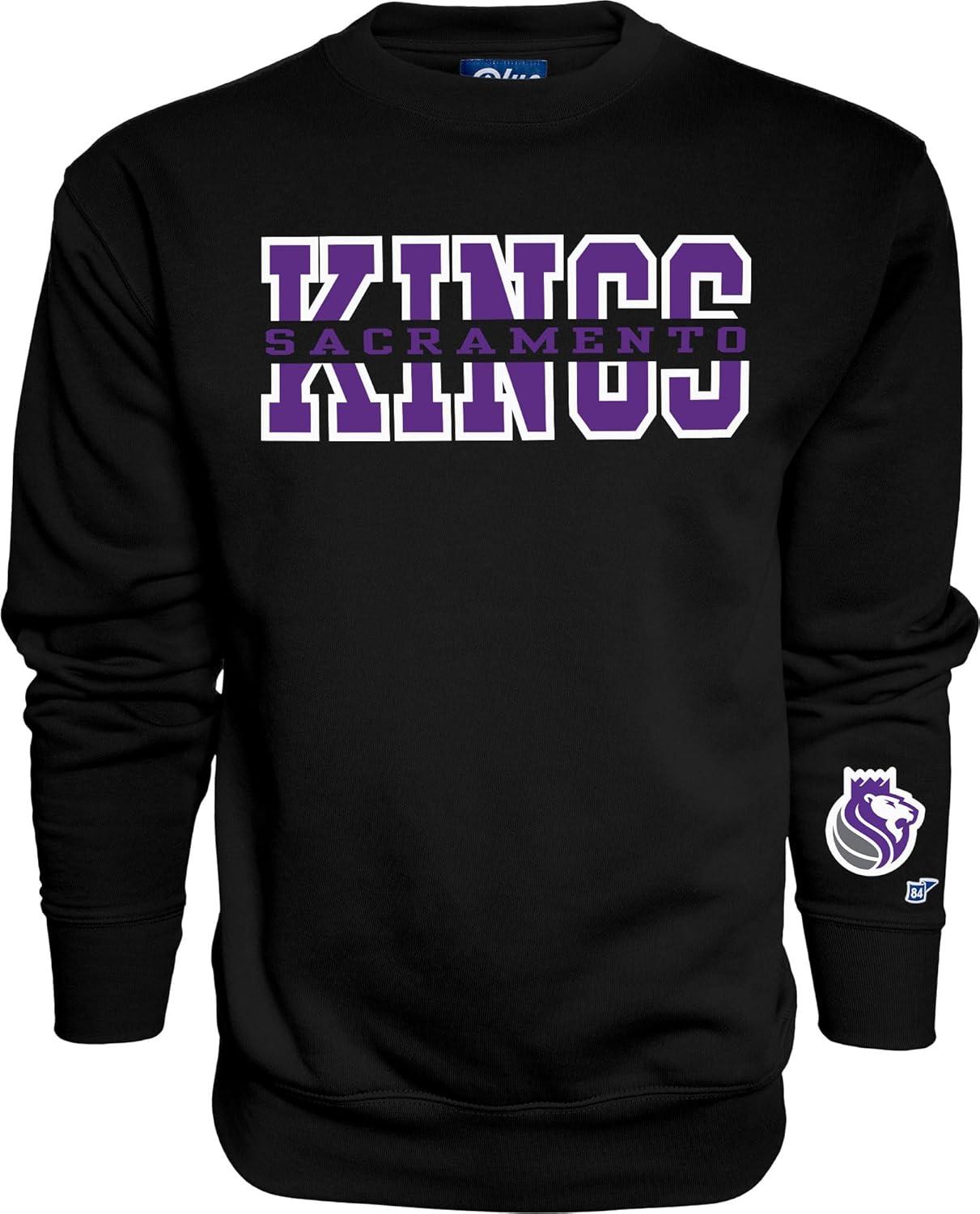 imageBlue 84 NBA unisexadult Nba Officially Licensed Crewneck Sweatshirt Sleeve LogoTeam Color