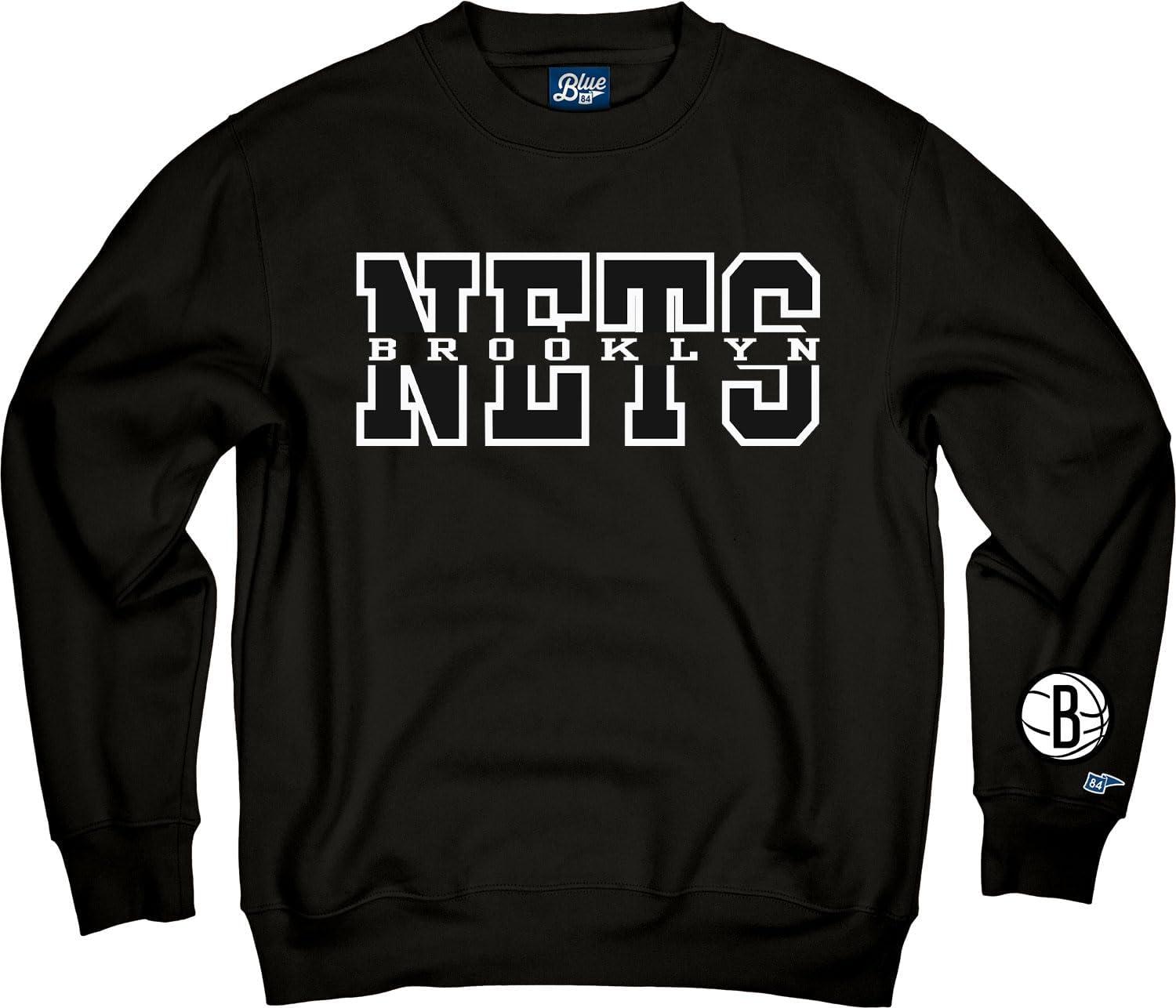 imageBlue 84 NBA unisexadult Nba Officially Licensed Crewneck Sweatshirt Sleeve LogoTeam Color