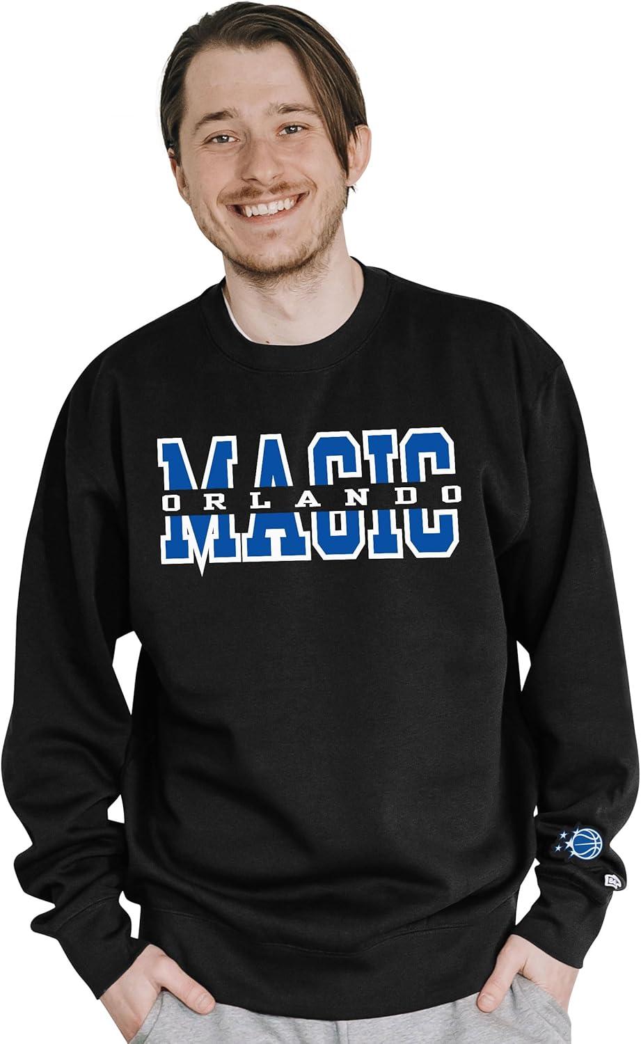 imageBlue 84 NBA unisexadult Nba Officially Licensed Crewneck Sweatshirt Sleeve LogoTeam Color