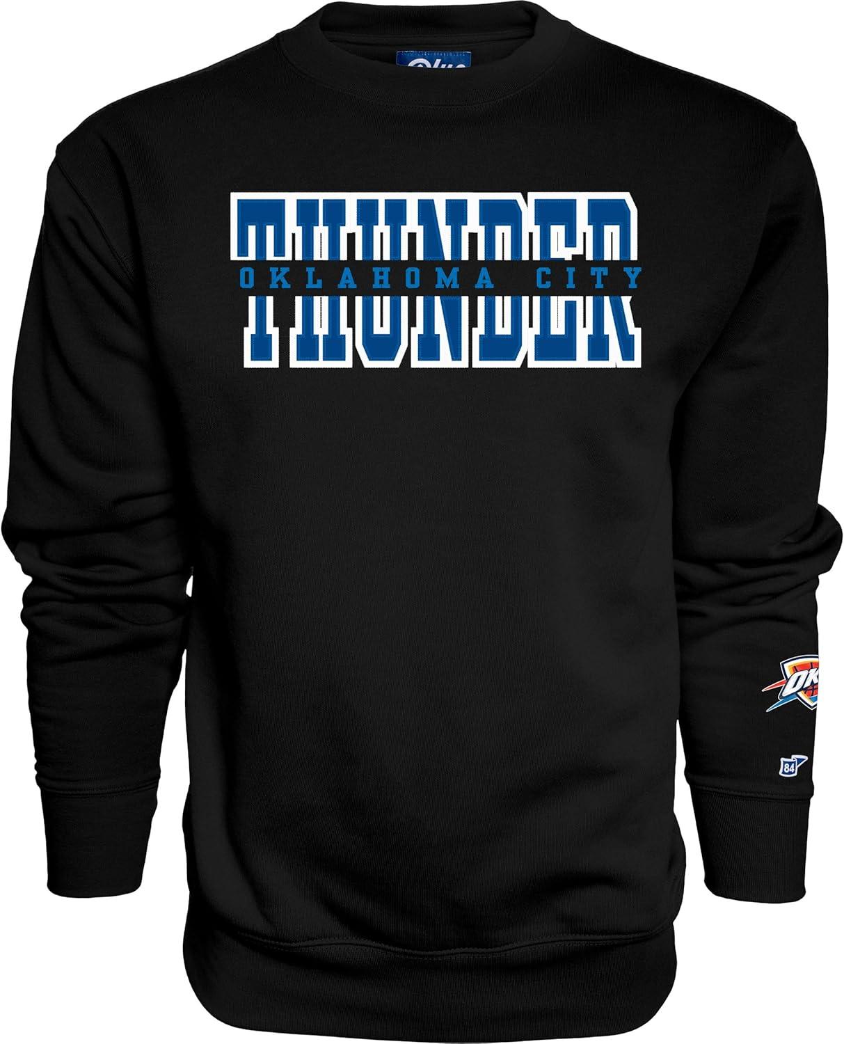 imageBlue 84 NBA unisexadult Nba Officially Licensed Crewneck Sweatshirt Sleeve LogoTeam Color