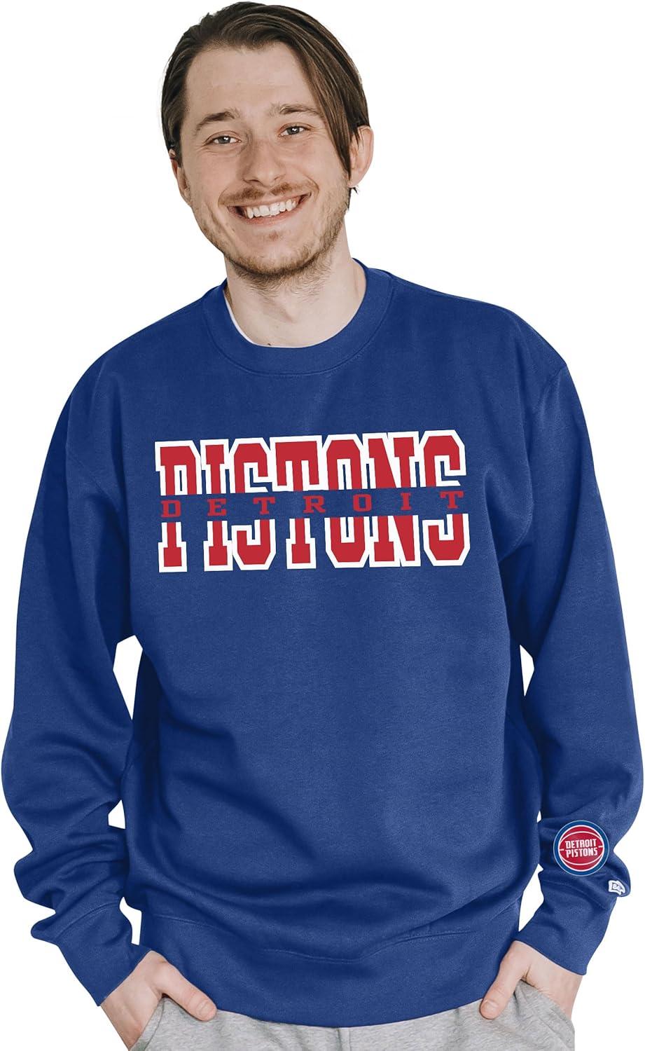 imageBlue 84 NBA unisexadult Nba Officially Licensed Crewneck Sweatshirt Sleeve LogoTeam Color