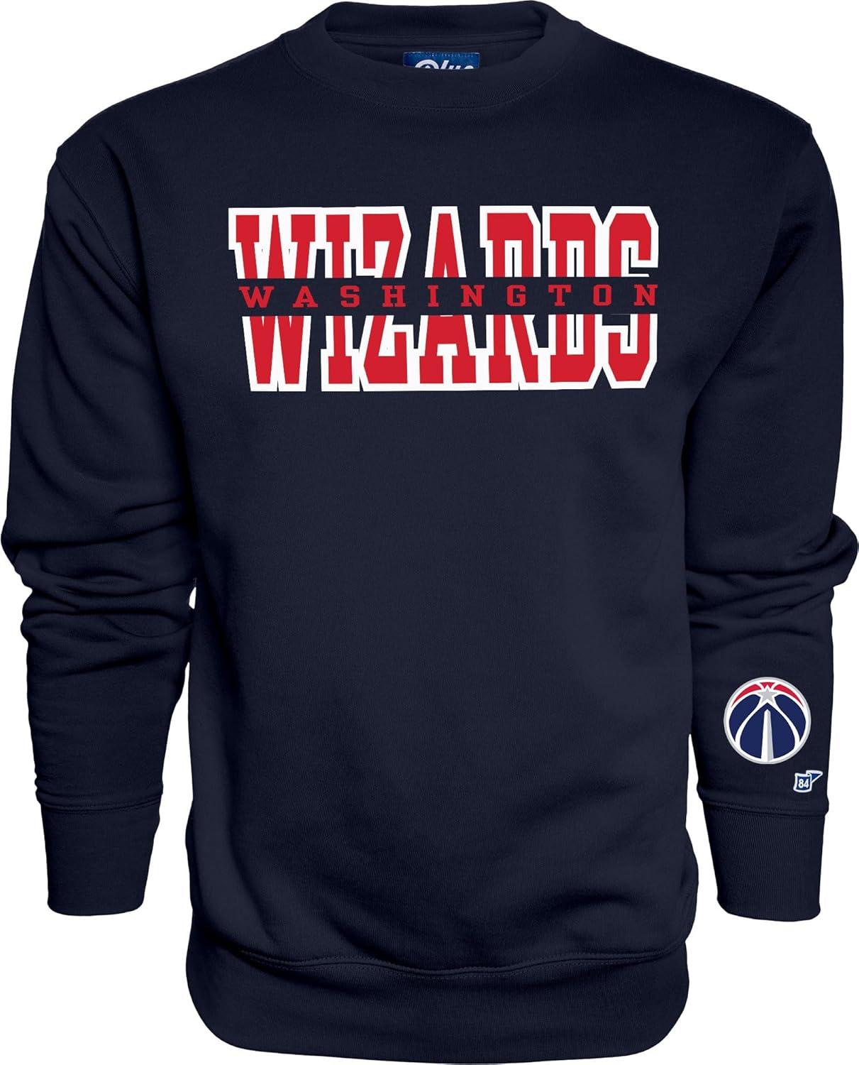 imageBlue 84 NBA unisexadult Nba Officially Licensed Crewneck Sweatshirt Sleeve LogoTeam Color