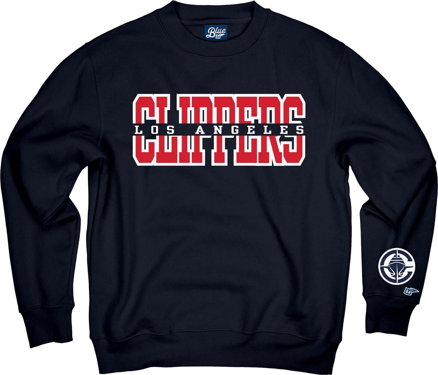 imageBlue 84 NBA unisexadult Nba Officially Licensed Crewneck Sweatshirt Sleeve LogoTeam Color