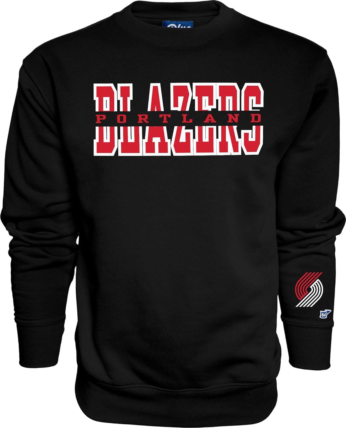 imageBlue 84 NBA unisexadult Nba Officially Licensed Crewneck Sweatshirt Sleeve LogoTeam Color