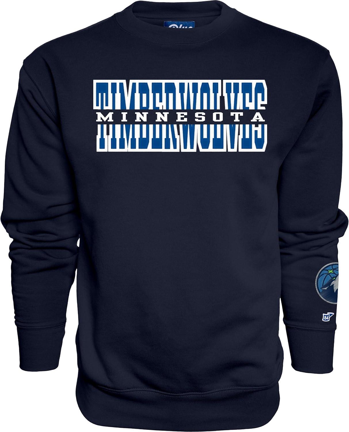 imageBlue 84 NBA unisexadult Nba Officially Licensed Crewneck Sweatshirt Sleeve LogoTeam Color