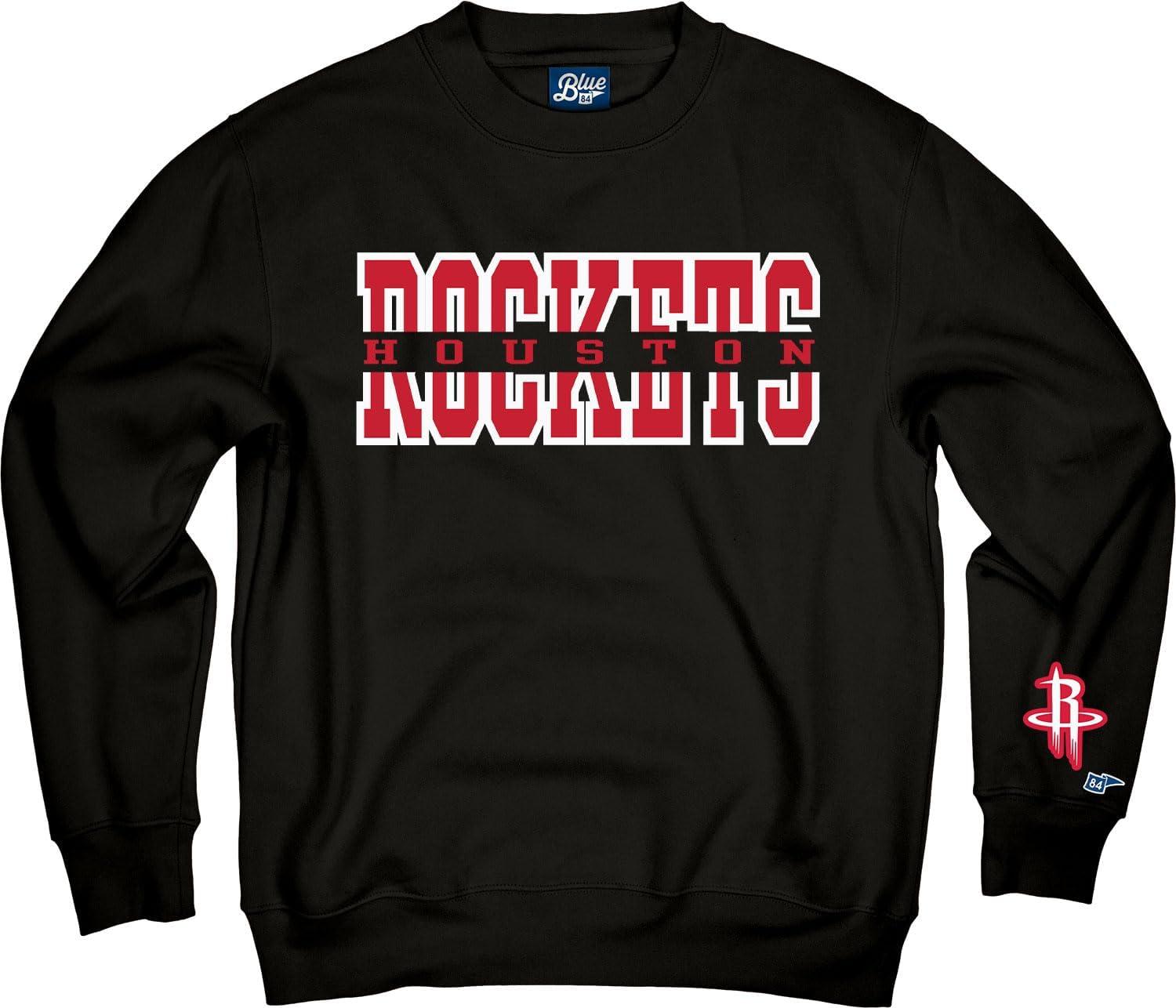 imageBlue 84 NBA unisexadult Nba Officially Licensed Crewneck Sweatshirt Sleeve LogoTeam Color