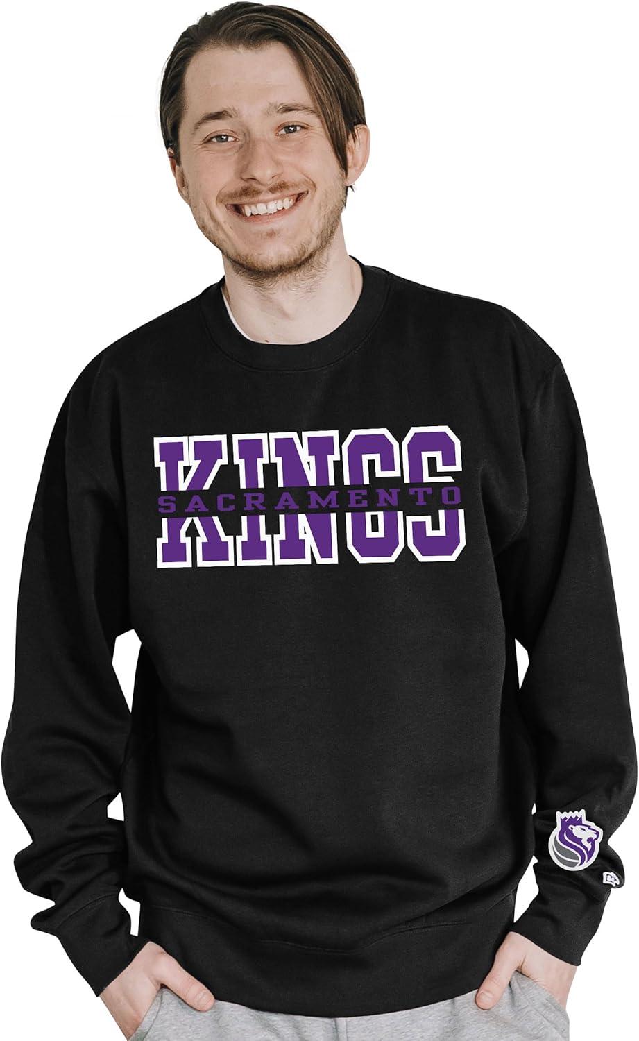 imageBlue 84 NBA unisexadult Nba Officially Licensed Crewneck Sweatshirt Sleeve LogoTeam Color