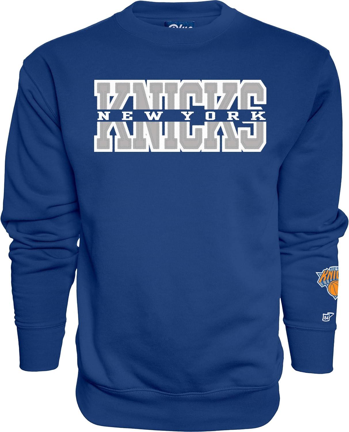 imageBlue 84 NBA unisexadult Nba Officially Licensed Crewneck Sweatshirt Sleeve LogoTeam Color