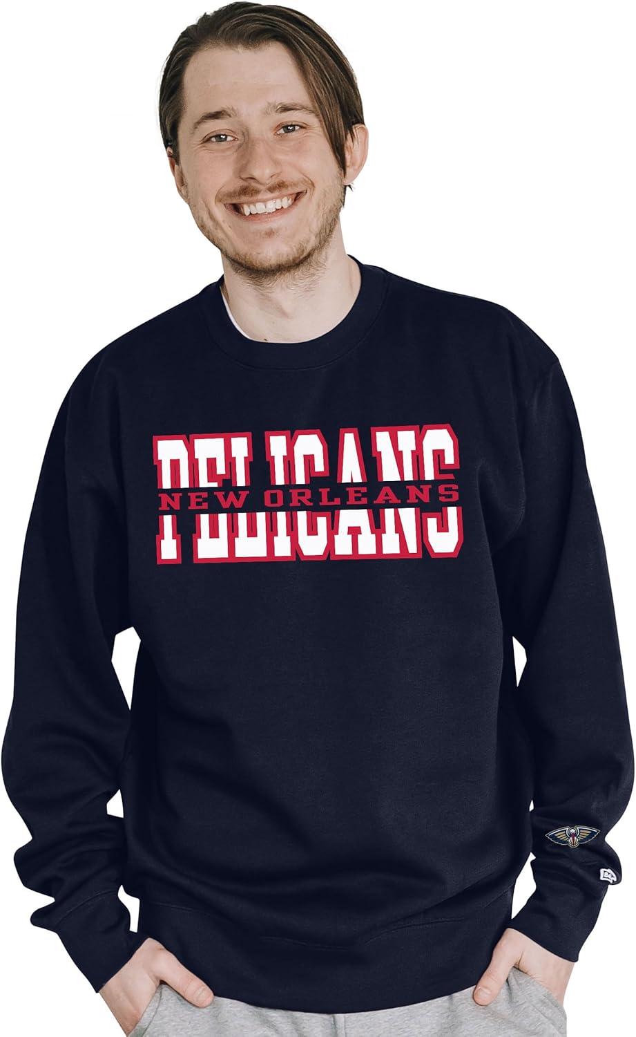 imageBlue 84 NBA unisexadult Nba Officially Licensed Crewneck Sweatshirt Sleeve LogoTeam Color