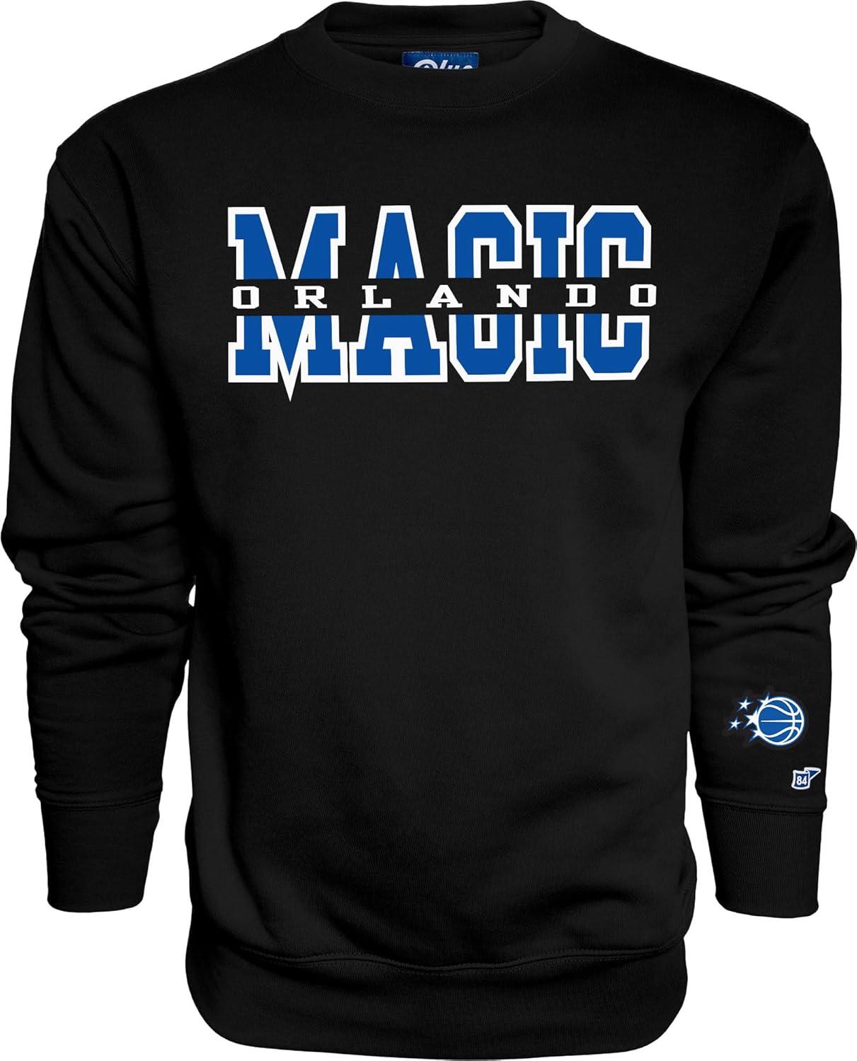 imageBlue 84 NBA unisexadult Nba Officially Licensed Crewneck Sweatshirt Sleeve LogoTeam Color