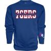 Blue 84 NBA unisex-adult Nba Officially Licensed Crewneck Sweatshirt Sleeve Logo(Team Color)