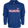 Blue 84 NBA unisex-adult Nba Officially Licensed Quarter Zip Sweatshirt Swish(Team Color)