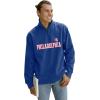 Blue 84 NBA unisex-adult Nba Officially Licensed Quarter Zip Sweatshirt Swish(Team Color)